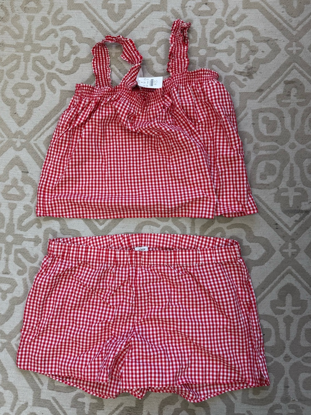 J.CREW Gingham Set NWT